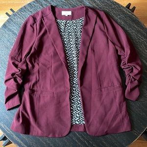 Skies Are Blue Collarless Blazer